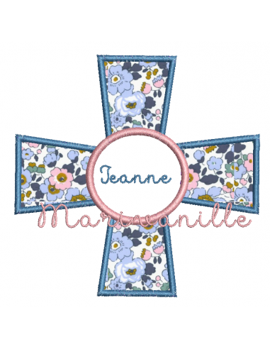 Croix en appliqué avec version Tout...