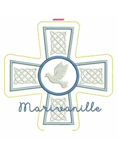 Croix avec colombe avec version Tout...