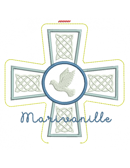 Croix avec colombe avec version Tout Dans le Cadre