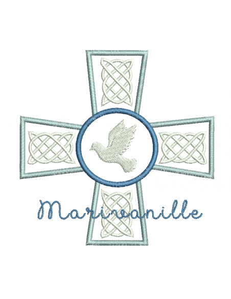 Croix avec colombe avec version Tout Dans le Cadre