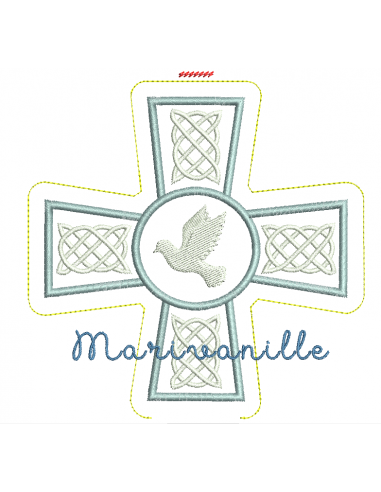 Croix avec colombe avec version Tout...