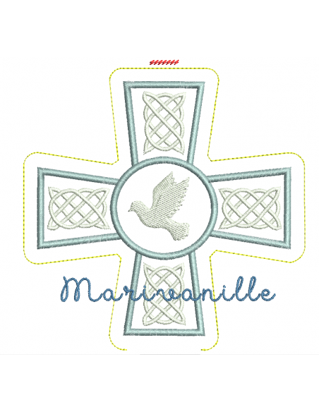Croix avec colombe avec version Tout Dans le Cadre