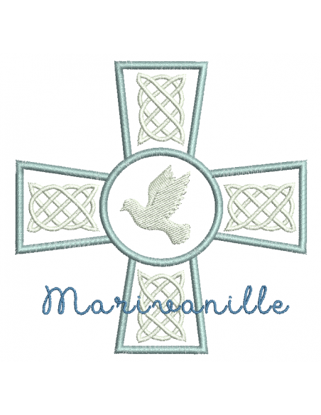 Croix avec colombe avec version Tout Dans le Cadre