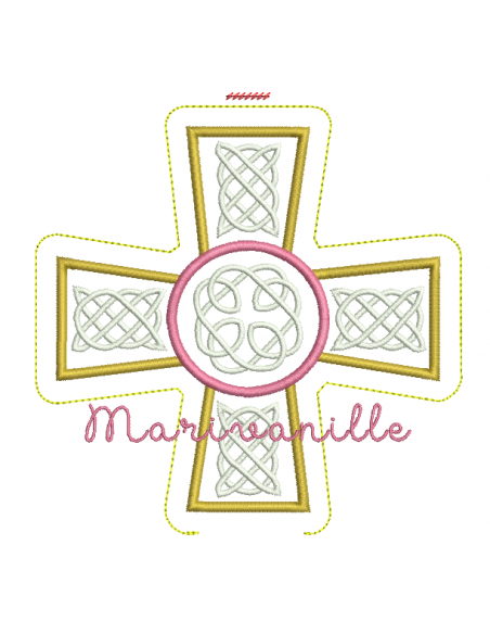 Croix avec arabesques avec version Tout Dans le Cadre