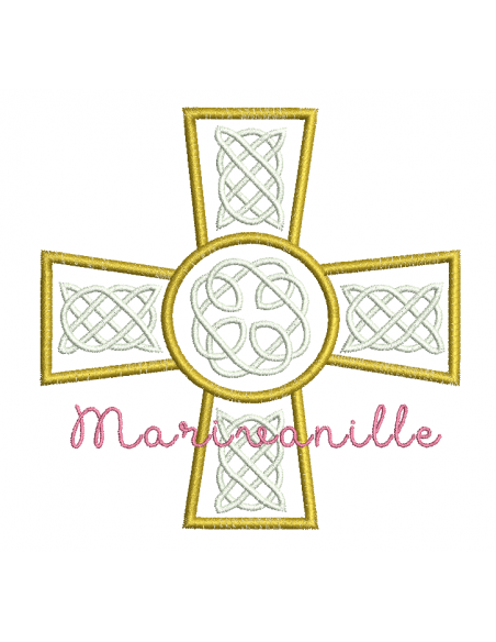 Croix avec arabesques avec version Tout Dans le Cadre