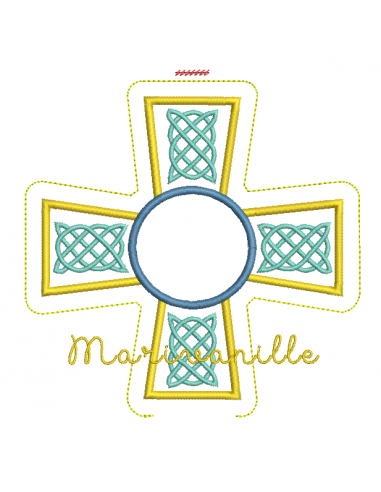 Croix avec place pour une médaille...