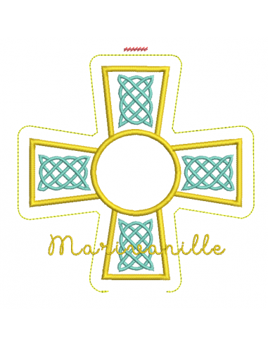 Croix avec place pour une médaille...