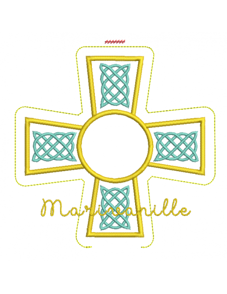 Croix avec place pour une médaille avec version Tout Dans le Cadre