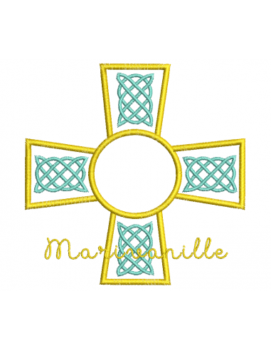 Croix avec place pour une médaille...