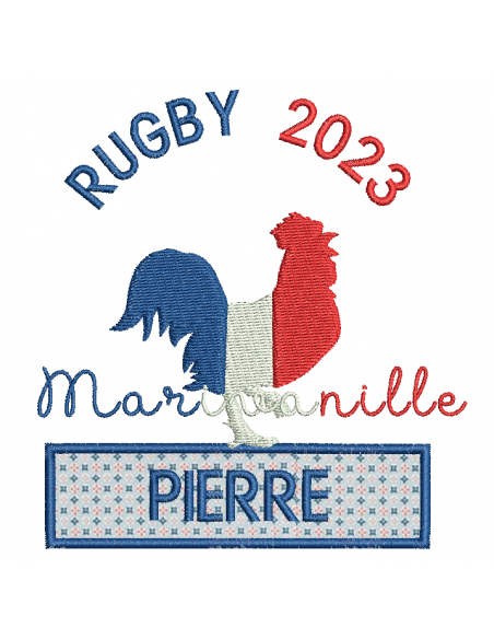 Rugby 2023 - 2 versions- 4 tailles