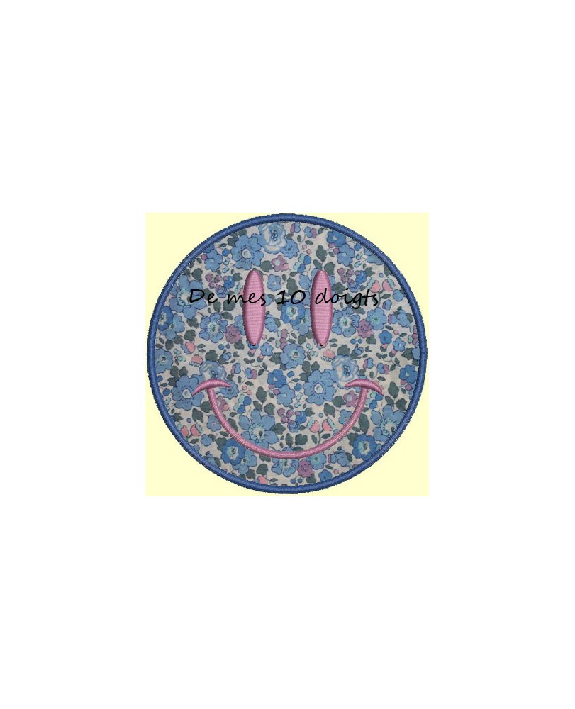 Smiley heureux - cadre 10x10cm