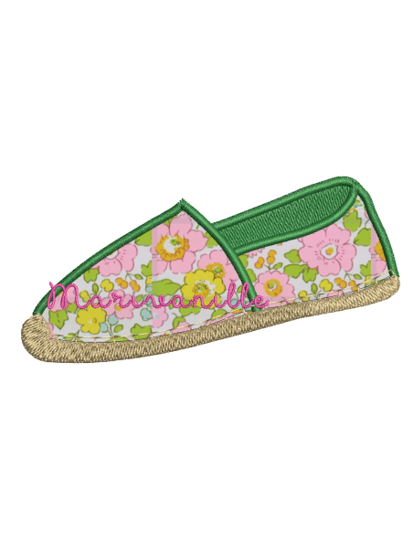 Espadrilles en appliqué (seule ou par paire)