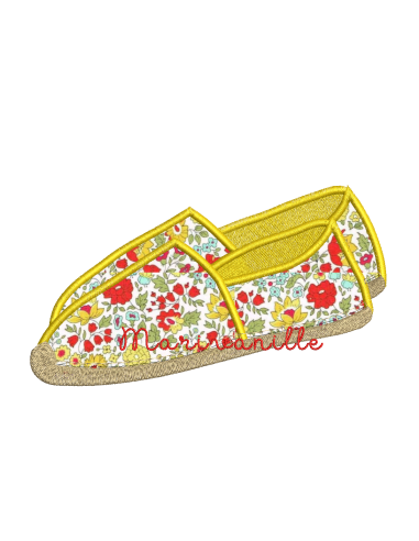 Espadrilles en appliqué (seule ou par...