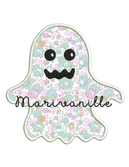 Fantôme en appliqué - 4 tailles
