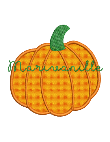 Citrouille en appliqué (2 versions) 4...