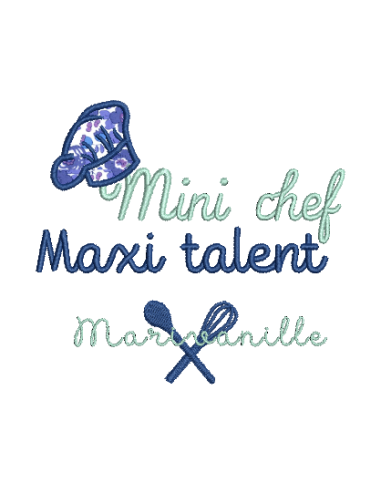 Mini chef, maxi talent - 3 tailles
