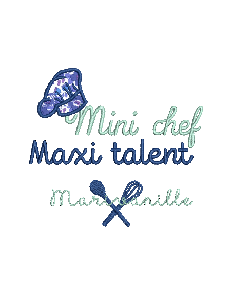 Mini chef, maxi talent - 3 tailles