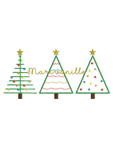 3 sapins - 2 versions