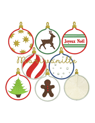 Lot Boules de Noël