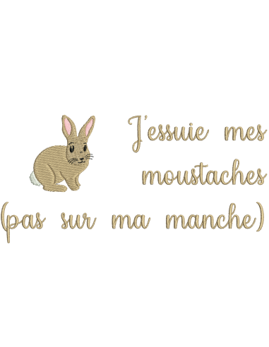 J'essuie mes moustaches, Lapin