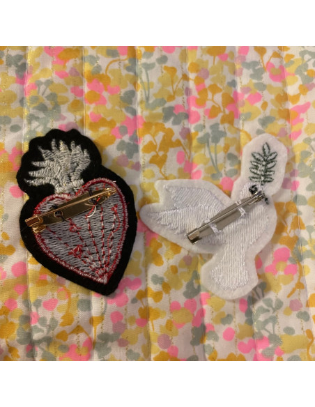 Coquille Saint Jacques pour broche / écusson