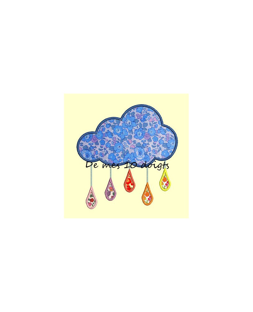 Nuage et pluie - 2 tailles