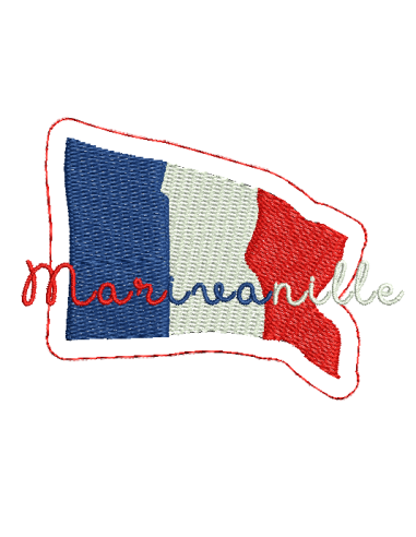 Drapeau Français pour broche / écusson