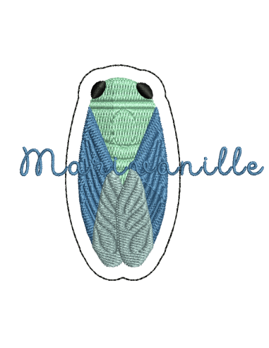 Cigale pour broche / écusson