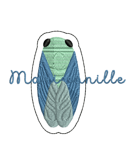 Cigale pour broche / écusson