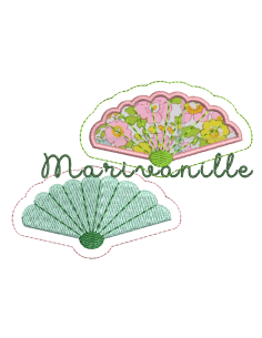 Eventail pour broche / écusson