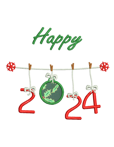 Happy 2024 - 4 tailles
