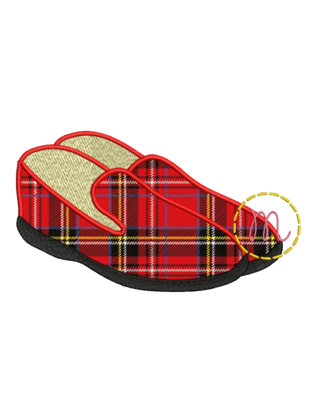 Chaussons Charentaises - 2 tailles - Appliqué