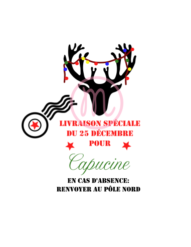 Sac pour les cadeaux de Noël (découpe)