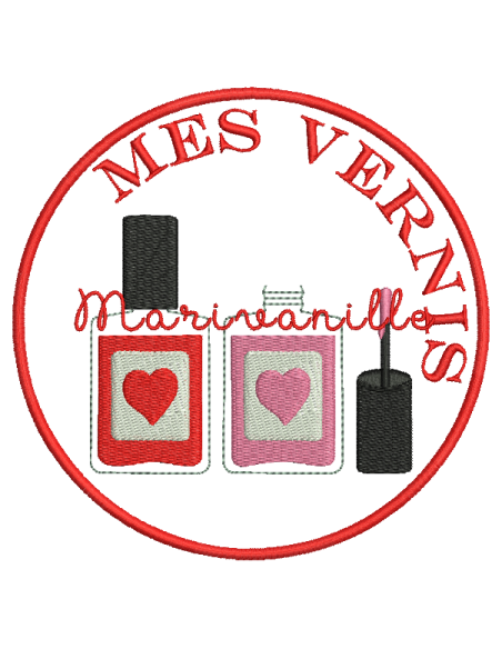 Maquillage - Mes vernis - 2 tailles - appliqué
