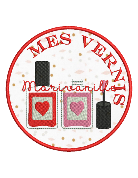 Maquillage - Mes vernis - 2 tailles - appliqué