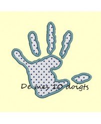 Main peinture appliqué ou non - 3 tailles