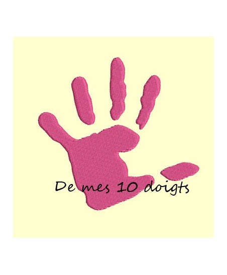Main peinture appliqué ou non - 3 tailles