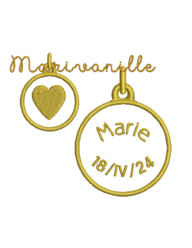 Médaille vide 2 tailles
