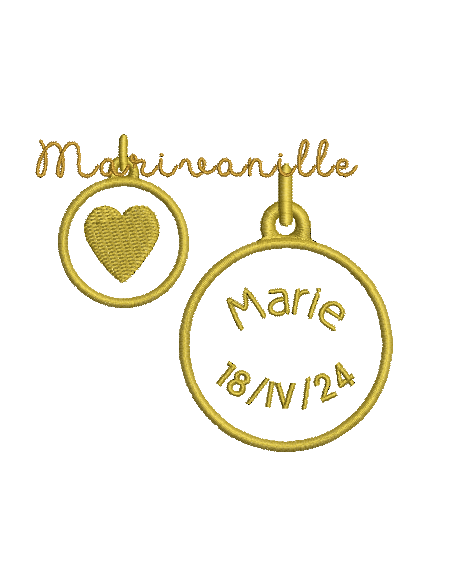 Médaille vide 2 tailles