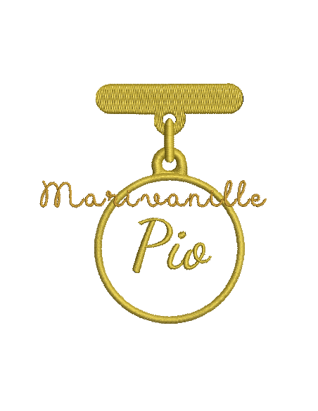 Médaille vide avec broche