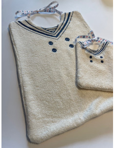 Bavoir avec col marin... 2