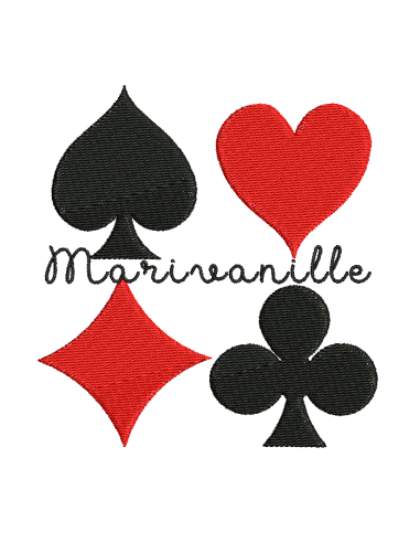 Pair Of Ace/Pique/Trefle/Poker Card Stickers - Biker Motorcycle Decals 12cm X 9cm