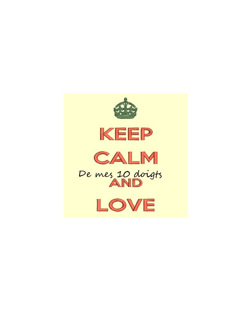 Keep Calm And Love - 10x18cm