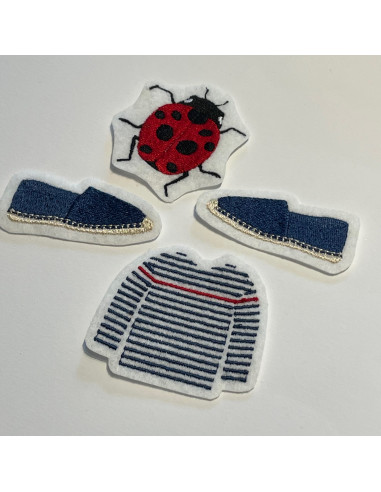 Coccinelle pour broche / écusson