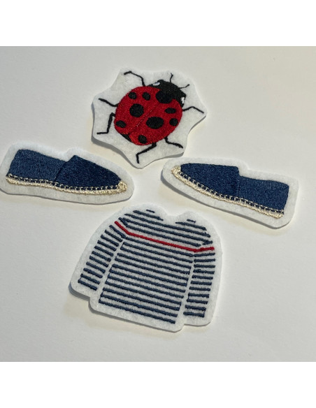 Coccinelle pour broche / écusson