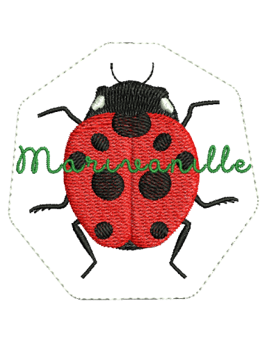 Coccinelle pour broche / écusson