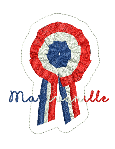 Cocarde pour broche / écusson