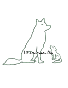 Louve et louveteau Rakcha -...