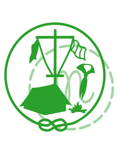 Motif de camp, scoutisme (découpe)