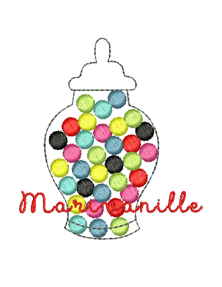 Bonbonnières avec Bonbons de couleur